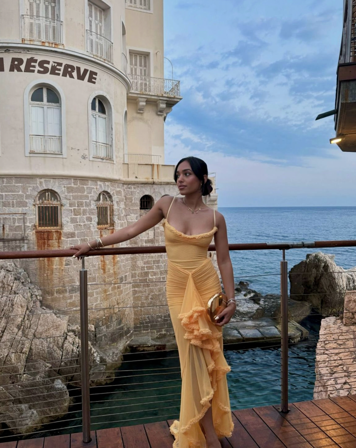 【HOUSE OF CB】イエローフリルワンピース Sサイズ House of CB Yellow Ruffle Dress | Pickle